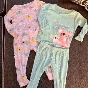 Carter’s koala bear pajama bundle